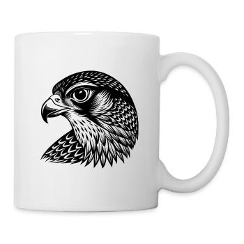 Falcon head - Mug - white - Right