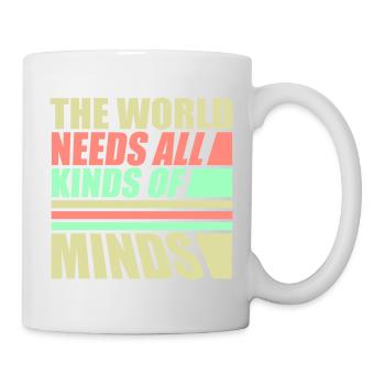 Le monde a besoin de toutes sortes d’esprits inspirants - Mug blanc - blanc - Droite