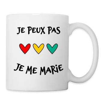JE PEUX PAS. MARIE. FUTUR MARIE. EVJF. TEAM. TEAM  - Mug blanc - blanc - Droite