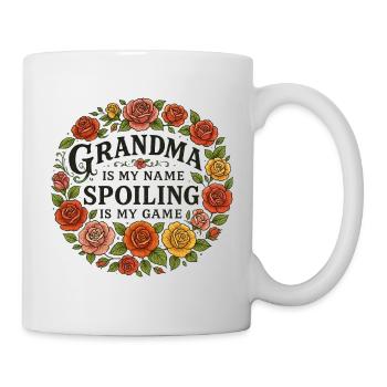 Grandma Spoiling Floral Circle - Mug - white - Right