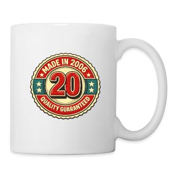 Vintage 2006 Anniversary Badge 20 - Mug - white - Right