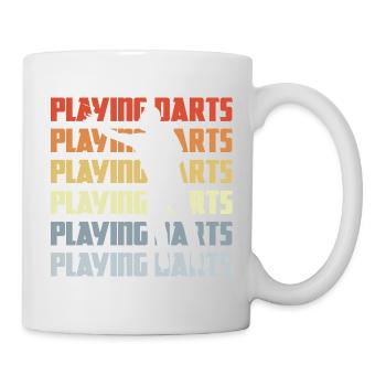 Play Darts Vintage Look - Mug - white - Right