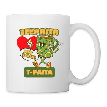 T-shirt - Pour les amateurs de thé - Mug blanc - blanc - Droite