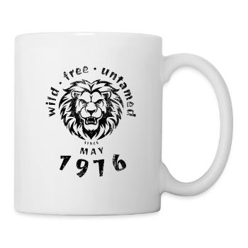 Wild, free & untamed since 05/1976 - Mug - white - Right