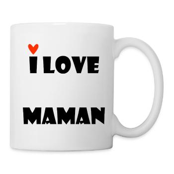 ICH LIEBE MAMA. MAMA. MUTTERTAG. ALLES GUTE ZUM GEBURTSTAG - Tasse - Weiß - Rechts