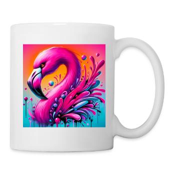 Flamingo - Tasse - Weiß - Rechts