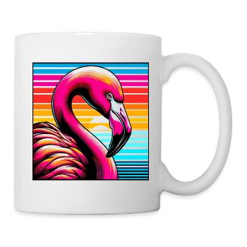 Flamant - Mug blanc - blanc - Droite