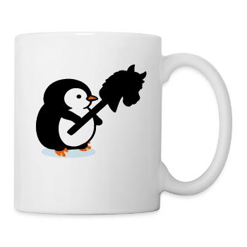Enfants de la monture à cheval Penguin - Mug blanc - blanc - Droite