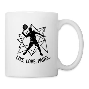 Life Love Padel Sport Lifestyle Fashion - Mug - white - Right