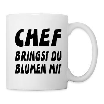 Chef - Tasse - Weiß - Rechts