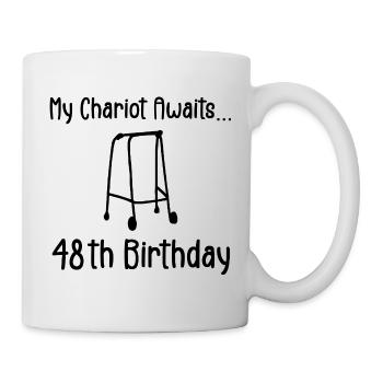 48th Birthday Party Funny 48 Years Old Birthday - Mug - white - Right