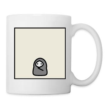 Introverti Cocoon Personnage minimal de mème - Mug blanc - blanc - Droite