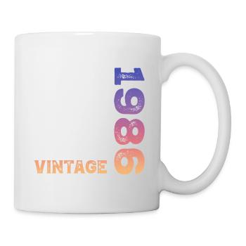 Millésime 1986 - Mug blanc - blanc - Droite