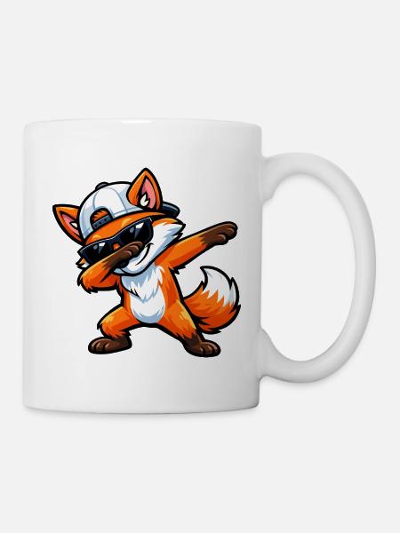 Dabbing Fox - Tasse - Weiß