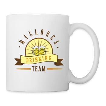 Biertrinker Team Logo Motiv - Tasse - Weiß - Rechts