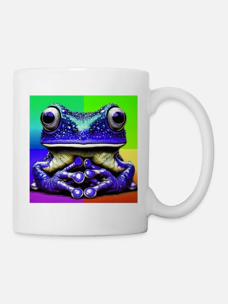 Frosch - Tasse - Weiß
