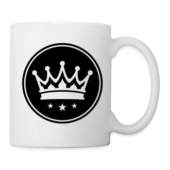 Krone Symbol - Tasse - Weiß - Rechts