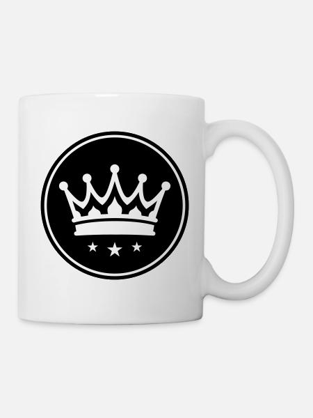 Krone Symbol - Tasse - Weiß