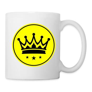 Krone Symbol - Tasse - Weiß - Rechts