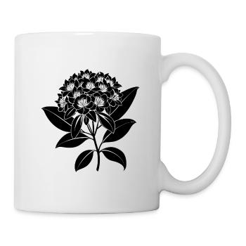Fleur de laurier de montagne - Mug blanc - blanc - Droite