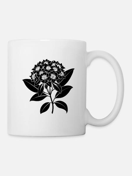Berglorbeerblume - Tasse - Weiß