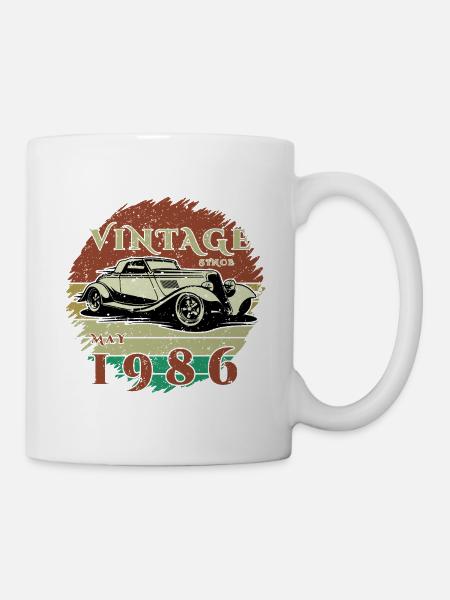 40. Geburtstag - Klassiker - Vintage since 05/1986 - Tasse - Weiß