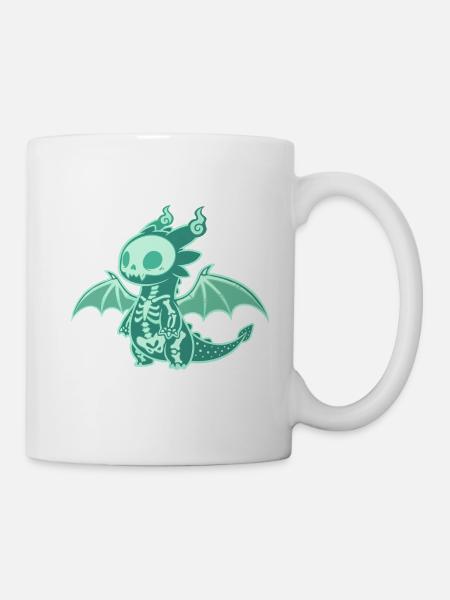 Drachengeist-Vektor - Tasse - Weiß
