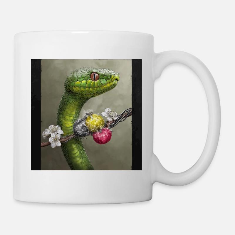 Snake and electricity - Mug - white