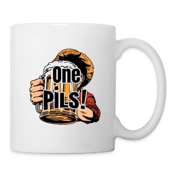 ONE PILS - Beer Humor and Manga Wink - Mug - white - Right