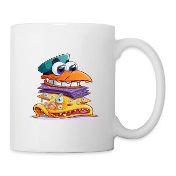 Sandwich MonsterStack coloré - Mug blanc - blanc - Droite