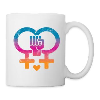 Frauenrechte Frauenpower - Tasse - Weiß - Rechts