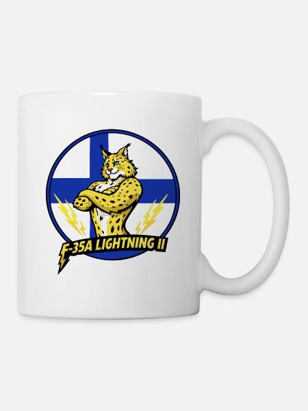 Ligthning2 Finnish Lynx - Mug - white
