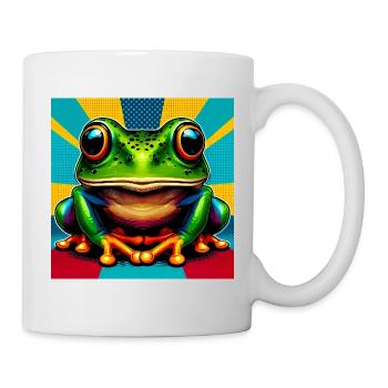 grenouille - Mug blanc - blanc - Droite