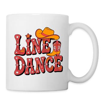 Line Dance Western Flair - Tasse - Weiß - Rechts
