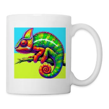 Chamäleon - Tasse - Weiß - Rechts
