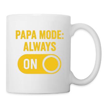 Mode Papa : Toujours en mode - Mug blanc - blanc - Droite