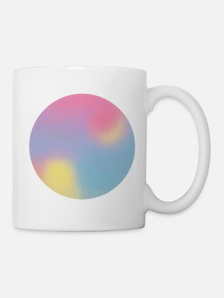 Aura Check Pastel Gradient Sphere - Mug - white