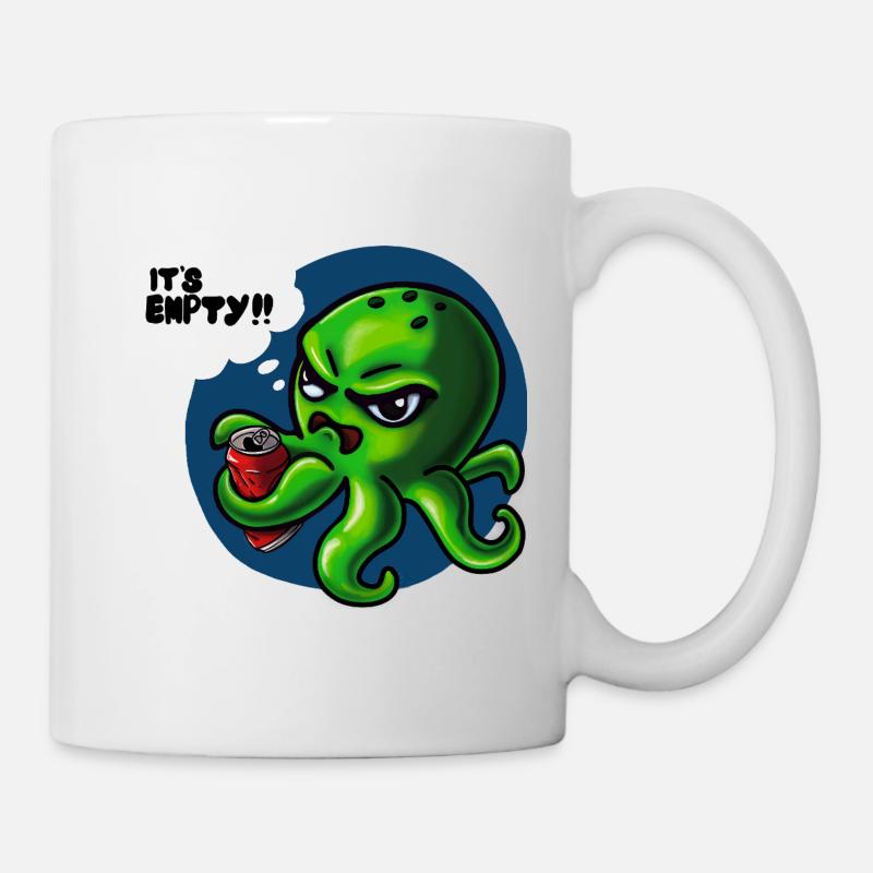 Grumpy Kraken - Mug blanc - blanc