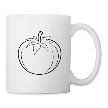 Tomato outline - Mug - white - Right