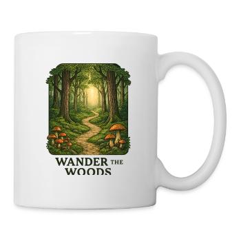 Forest path Hiking through the forest - Mug - white - Right
