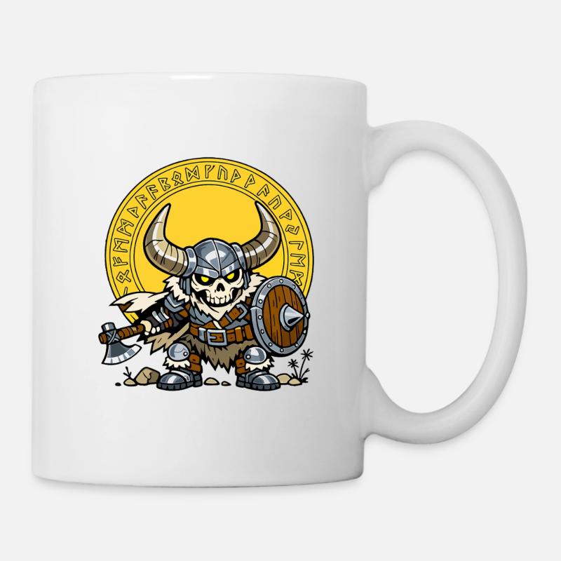 Viking Skull - Mug - white