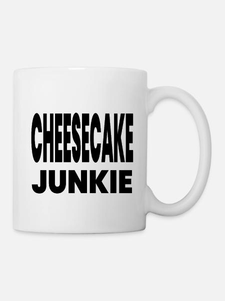 Käsekuchen - Tasse - Weiß