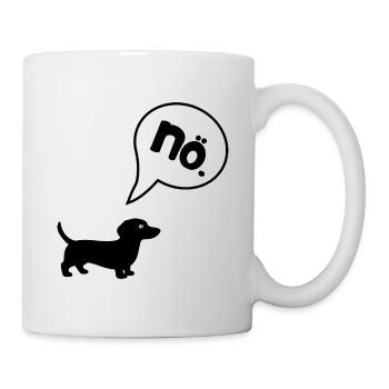 Dackel Charakter - Tasse - Weiß - Rechts