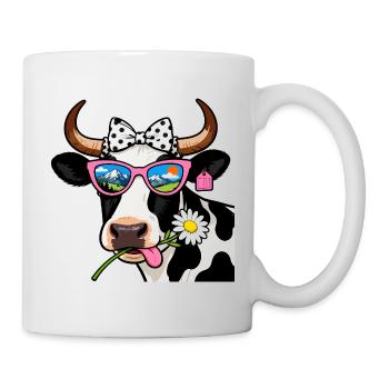 Kuhnatur-Goggles-Berge - Tasse - Weiß - Rechts