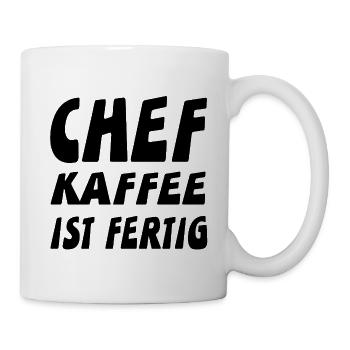 Chef - Tasse - Weiß - Rechts