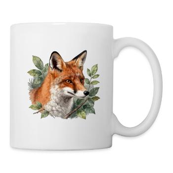 Renard botanique - Mug blanc - blanc - Droite