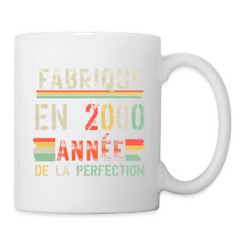 Fabriqué en 2000 – Année de perfection - Mug blanc - blanc - Droite