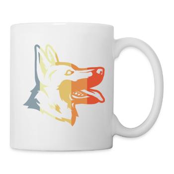Vintage German Shepherd - Mug - white - Right