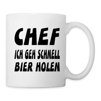 Chef - Tasse - Weiß - Rechts