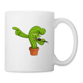 Cactonium personnage drôle sur le cactus mème - Mug blanc - blanc - Droite